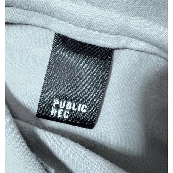 Public Rec Pants Mens 34x32 Grey Workday Tech Slim Fit Straight Flat Front - Picture 7 of 7